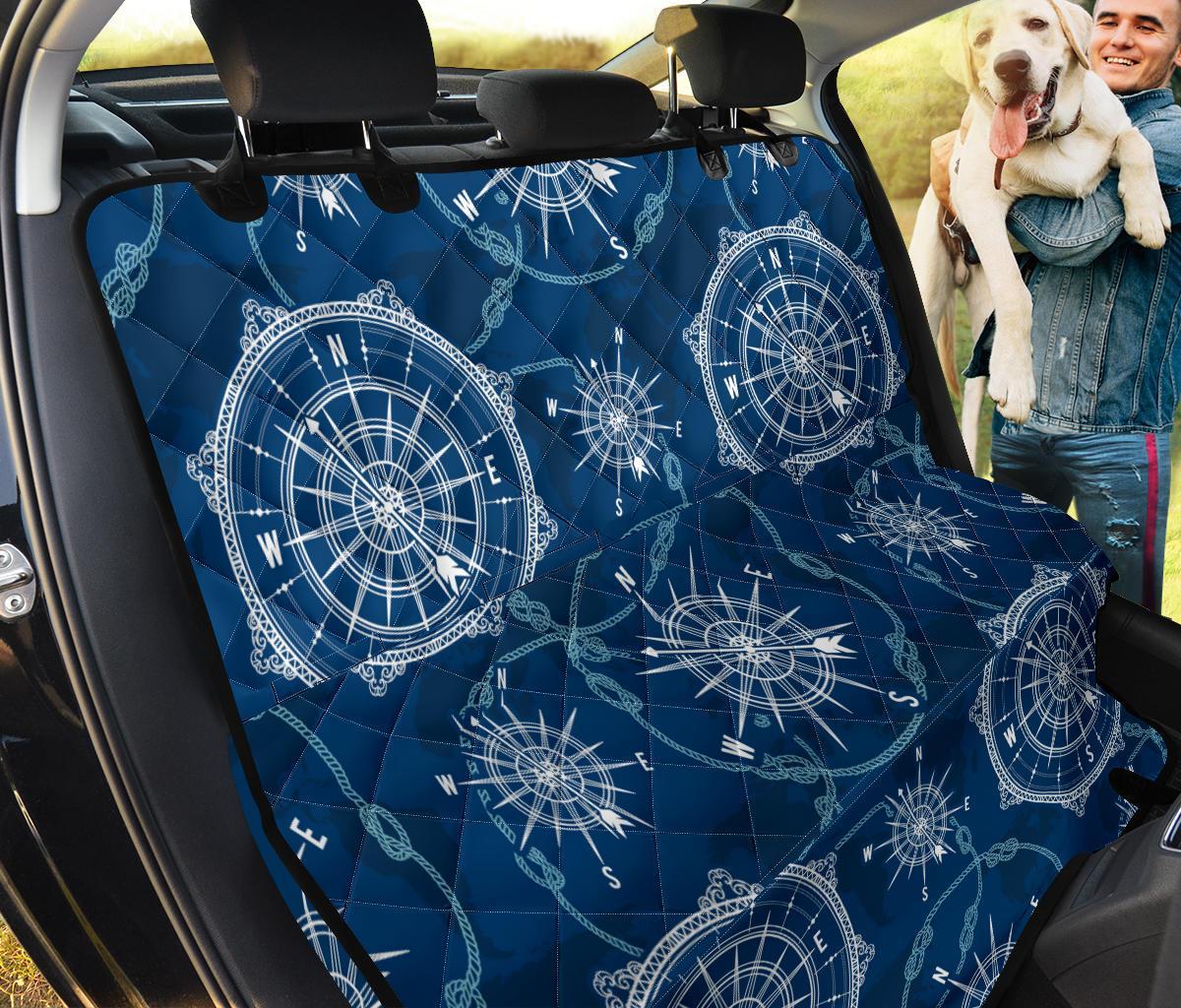 Compass Print Pattern Pet Car Seat Cover-grizzshop