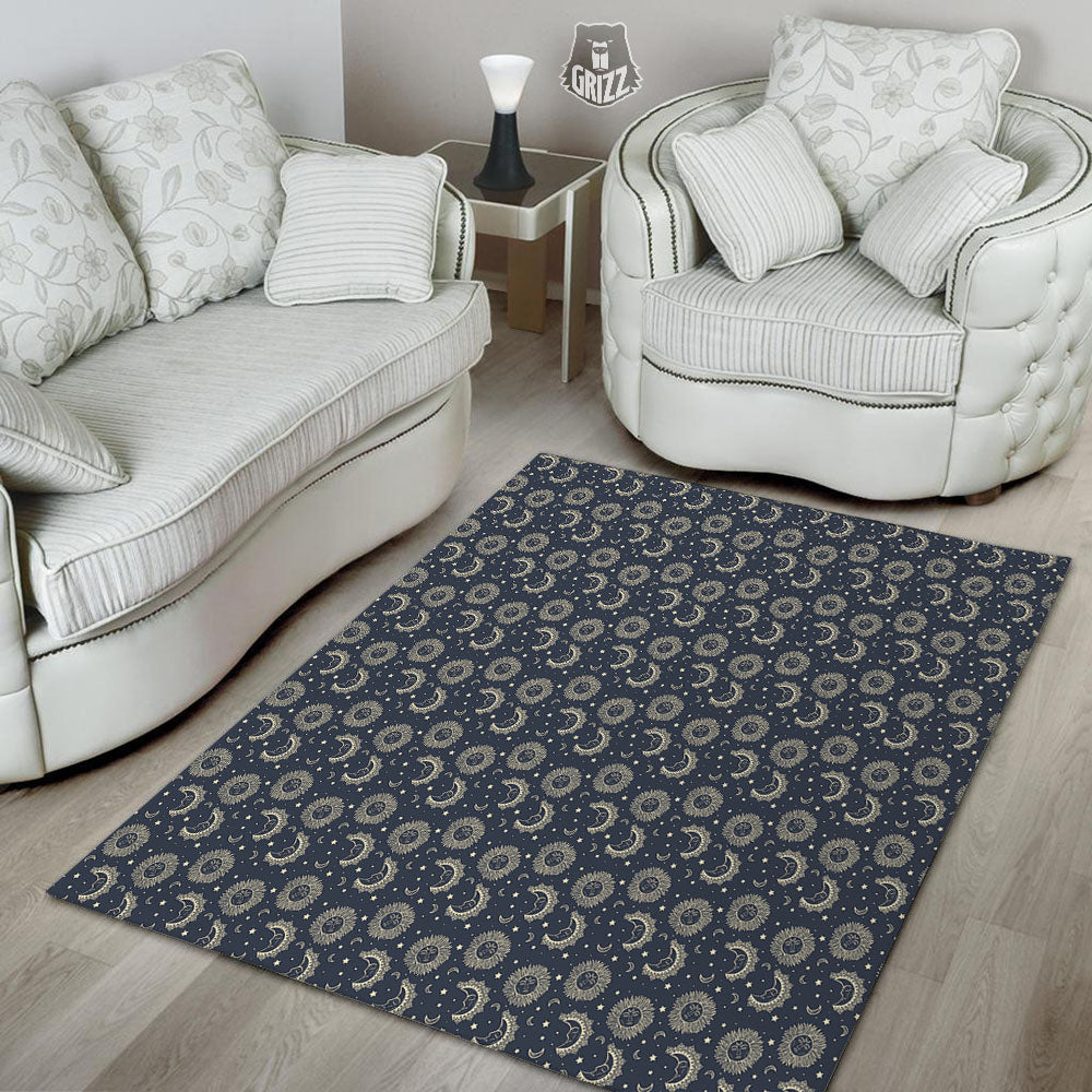Constellation Bohemian Print Pattern Floor Mat-grizzshop