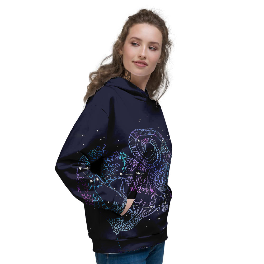 Constellation Capricorn Print Women's Hoodie-grizzshop