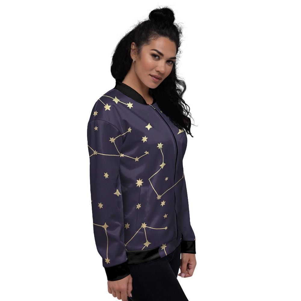 Constellation Galaxy Space Women's Bomber Jacket-grizzshop