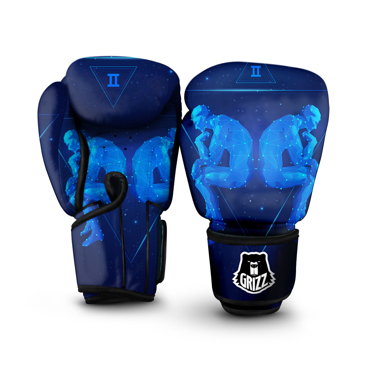 Constellation Gemini Print Boxing Gloves-grizzshop