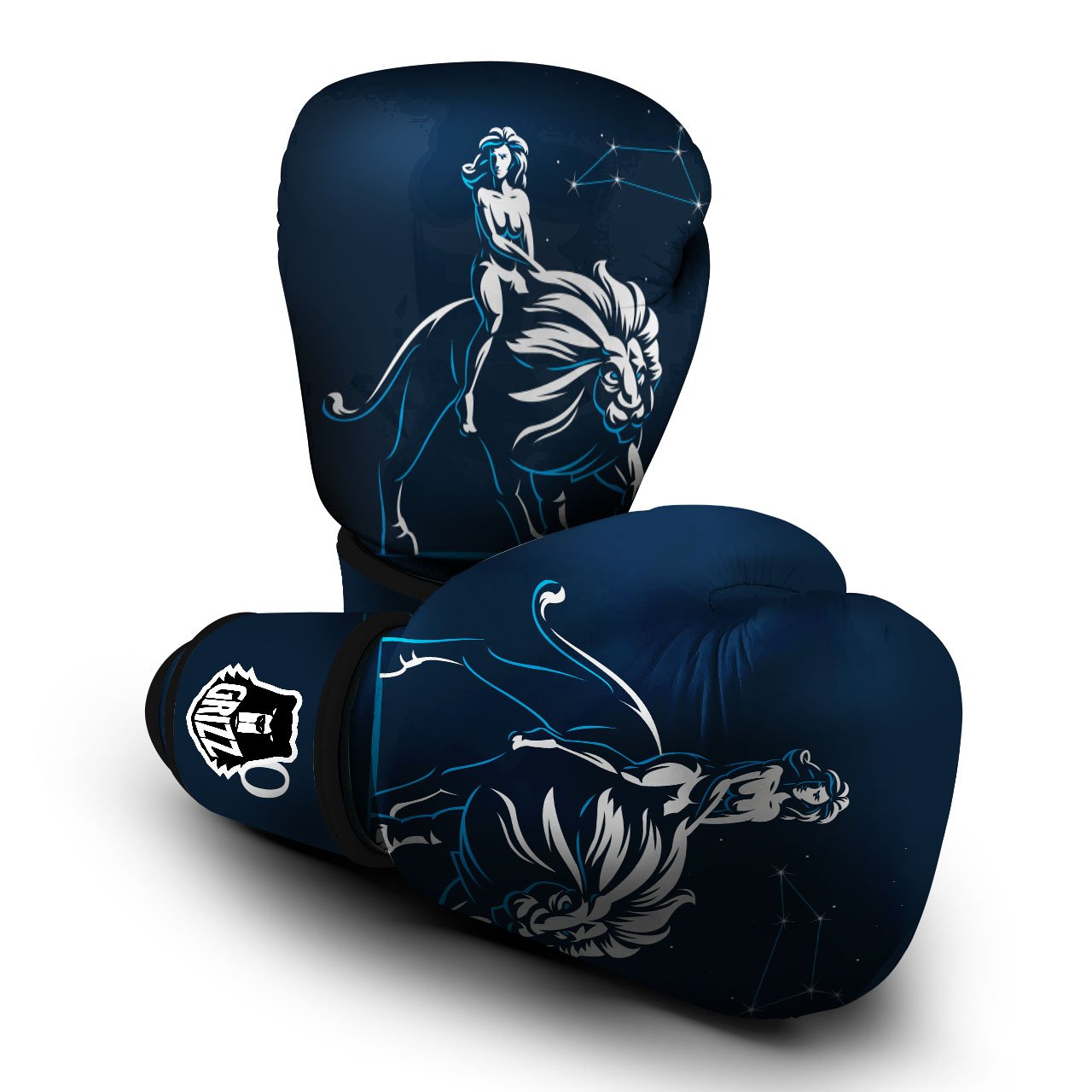 Constellation Leo Print Boxing Gloves-grizzshop