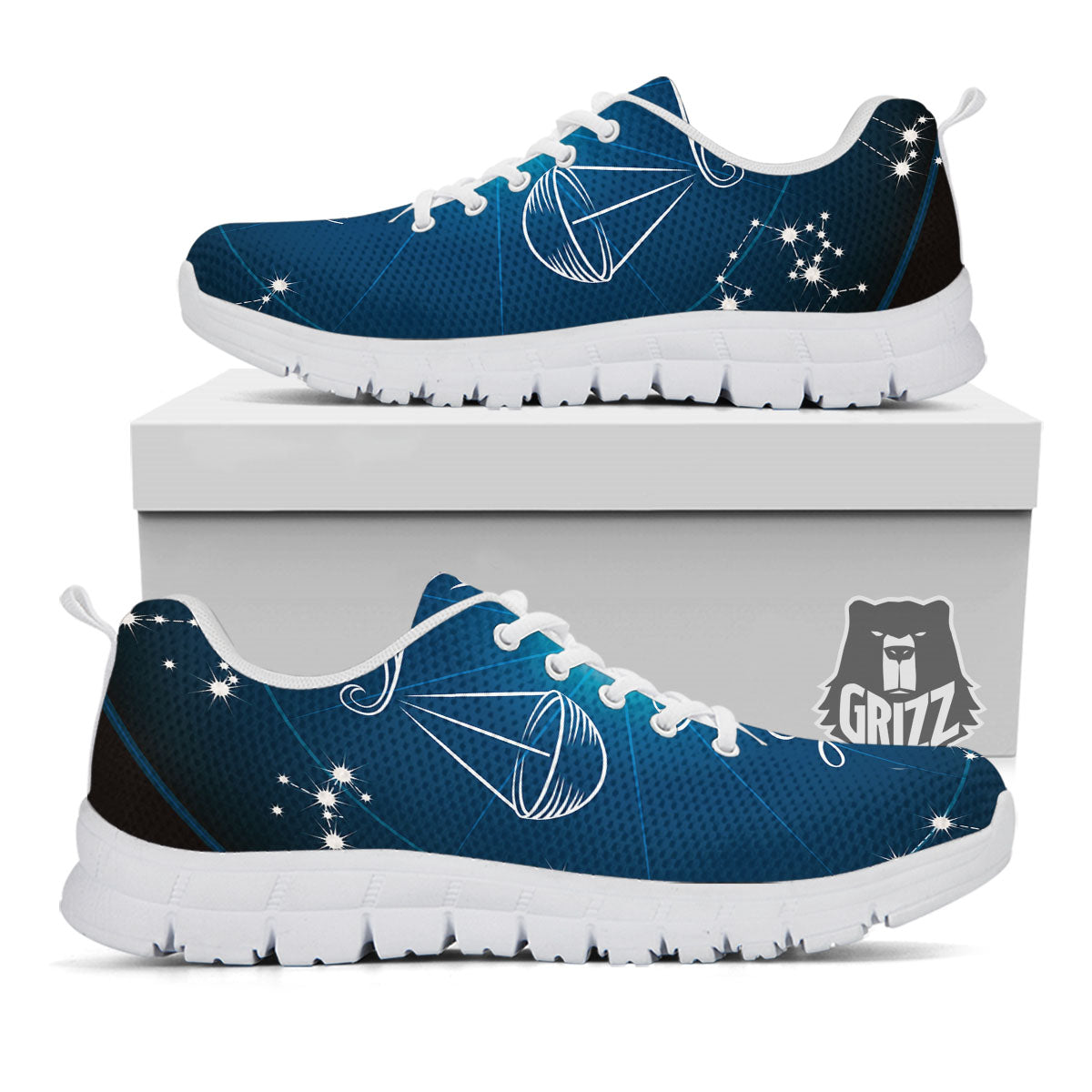 Constellation Libra Print White Sneaker-grizzshop