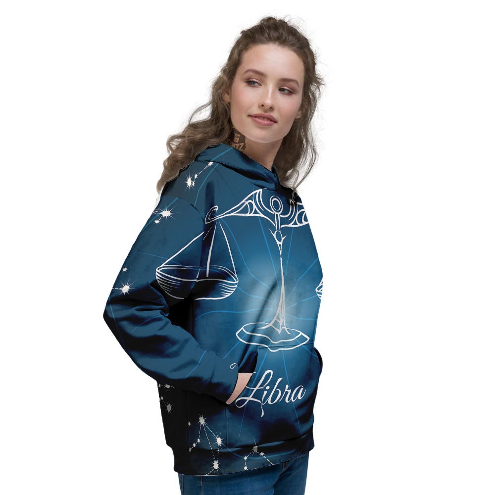 Constellation Libra Print Women's Hoodie-grizzshop