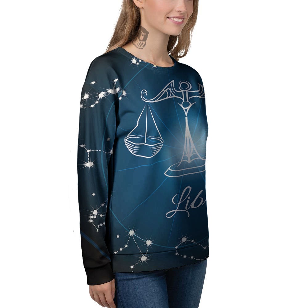 Constellation Libra Print Women's Sweatshirt-grizzshop