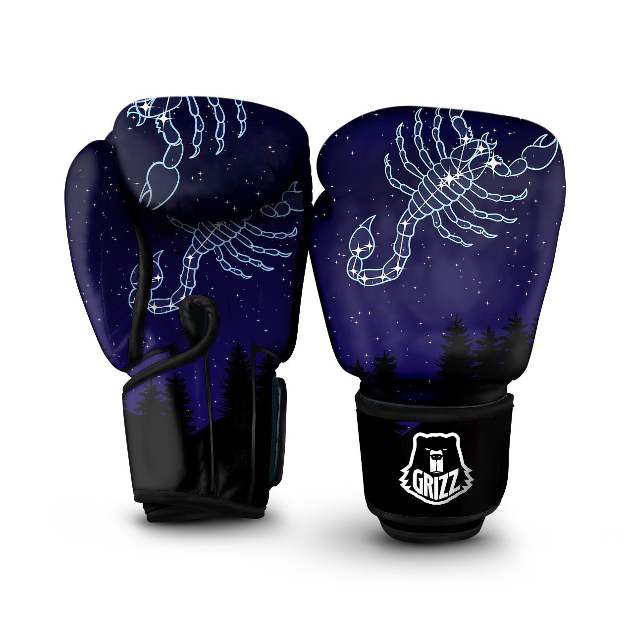 Constellation Scorpio Print Boxing Gloves-grizzshop