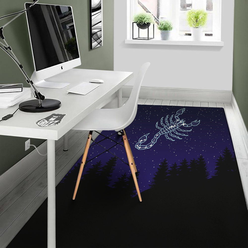 Constellation Scorpio Print Floor Mat-grizzshop