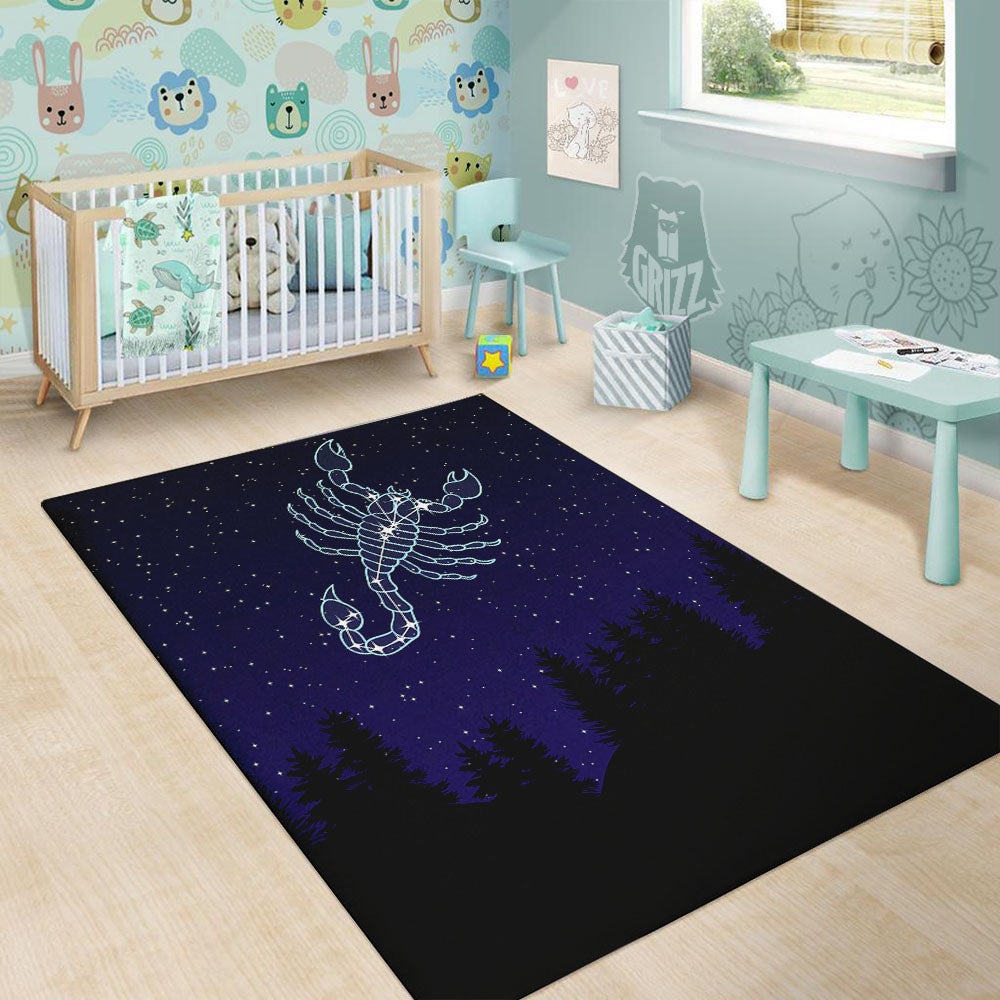 Constellation Scorpio Print Floor Mat-grizzshop