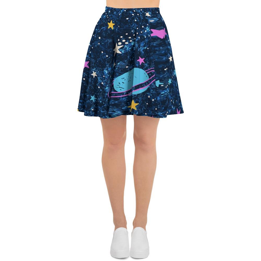 Constellation Star Galaxy Space Women's Skirt-grizzshop