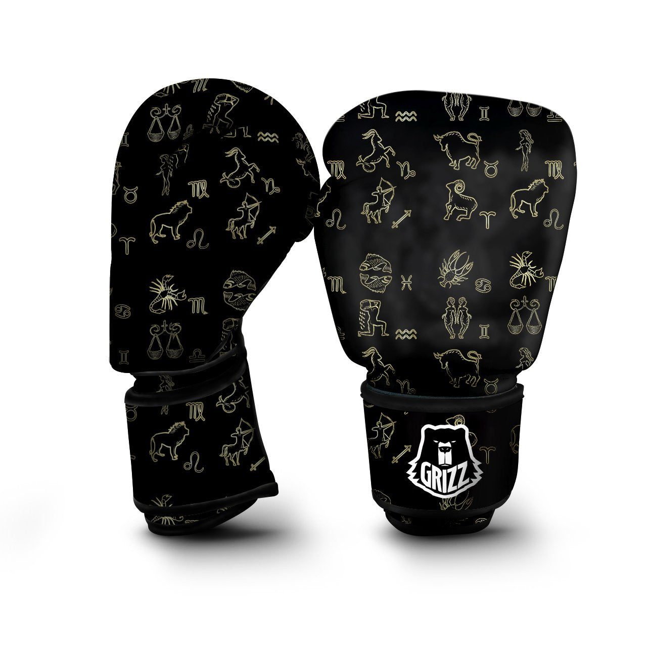 Constellation Zodiac Print Pattern Boxing Gloves-grizzshop