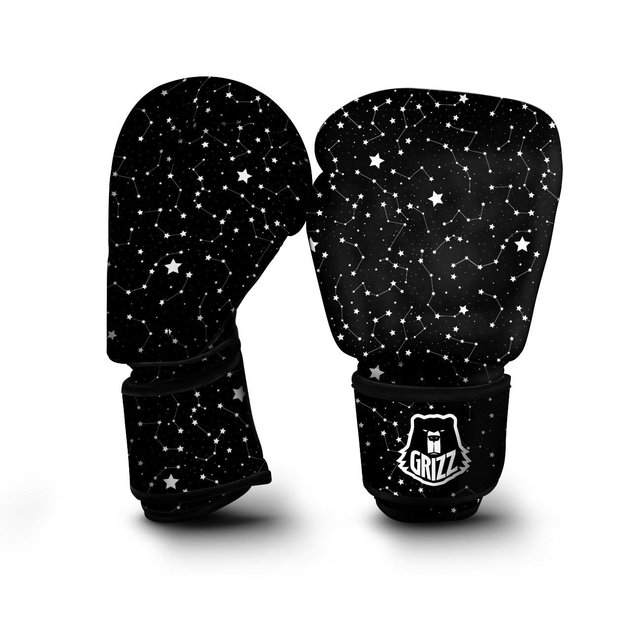 Constellations Star Print Pattern Boxing Gloves-grizzshop