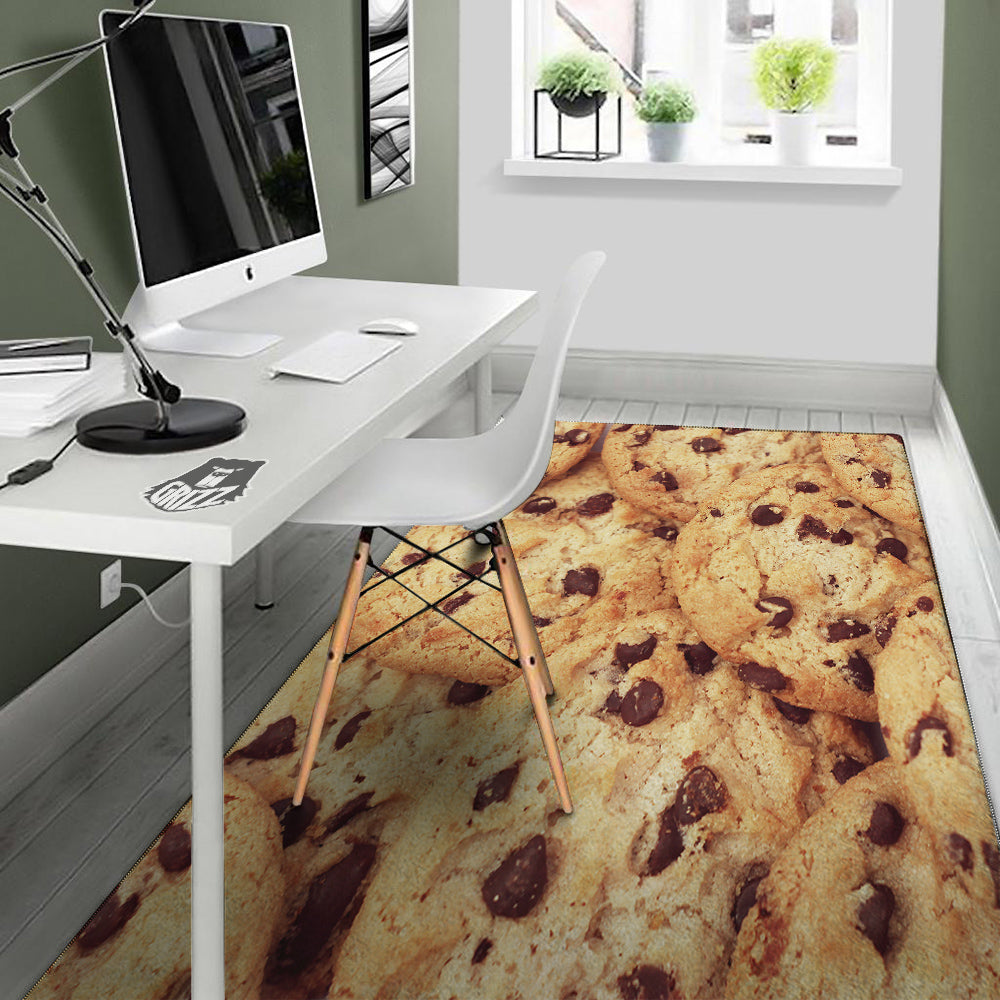 Cookie Chocolate Chip Print Floor Mat-grizzshop