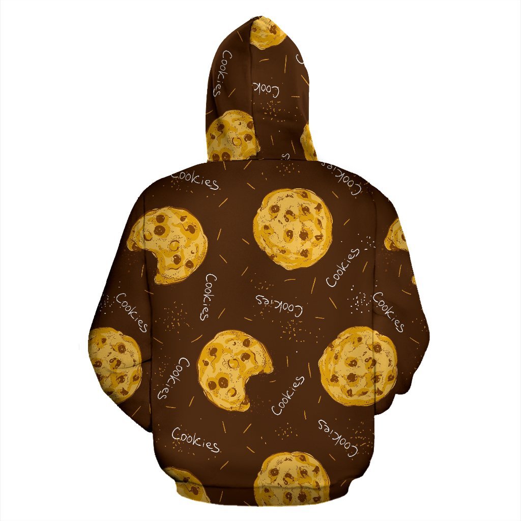Cookie Pattern Print Men Women Pullover Hoodie-grizzshop
