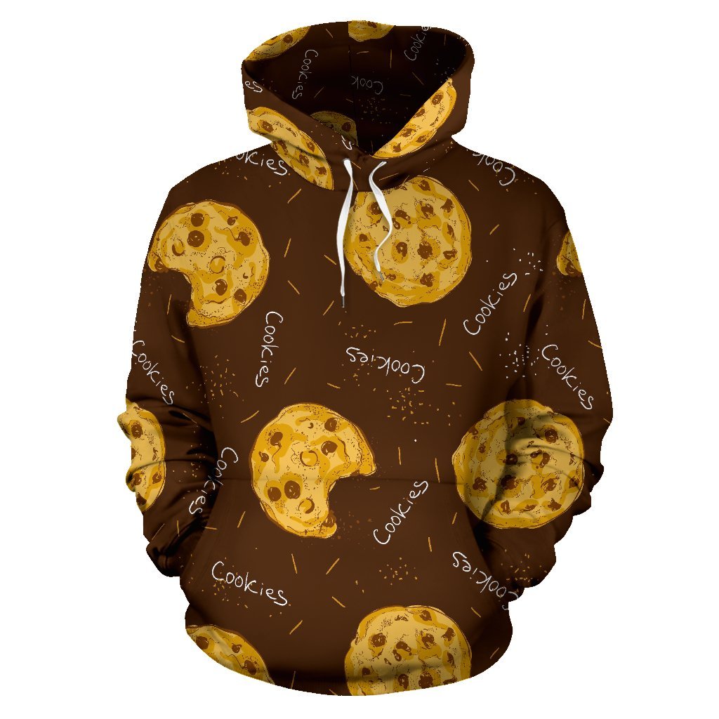 Cookie Pattern Print Men Women Pullover Hoodie-grizzshop