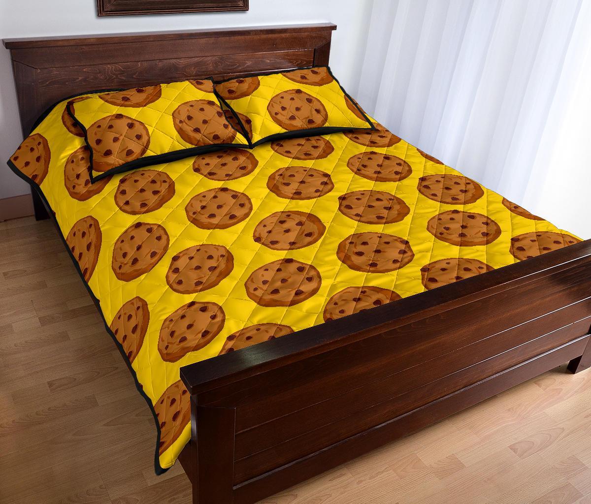 Cookie Print Pattern Bed Set Quilt-grizzshop