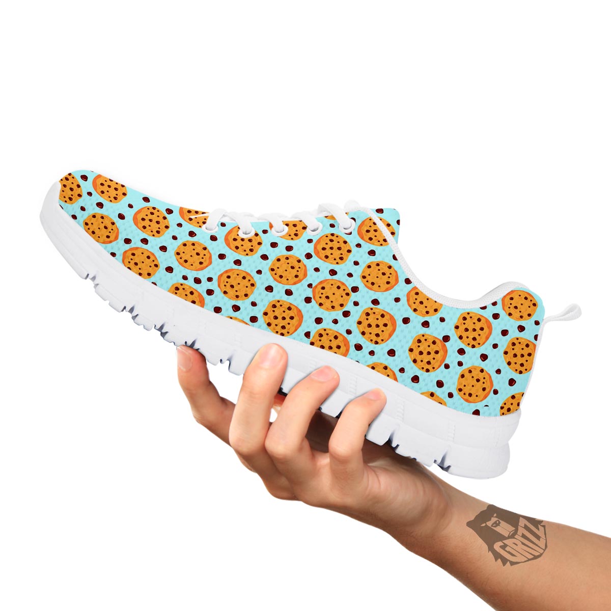 Cookie Sweet Print Pattern White Sneaker-grizzshop