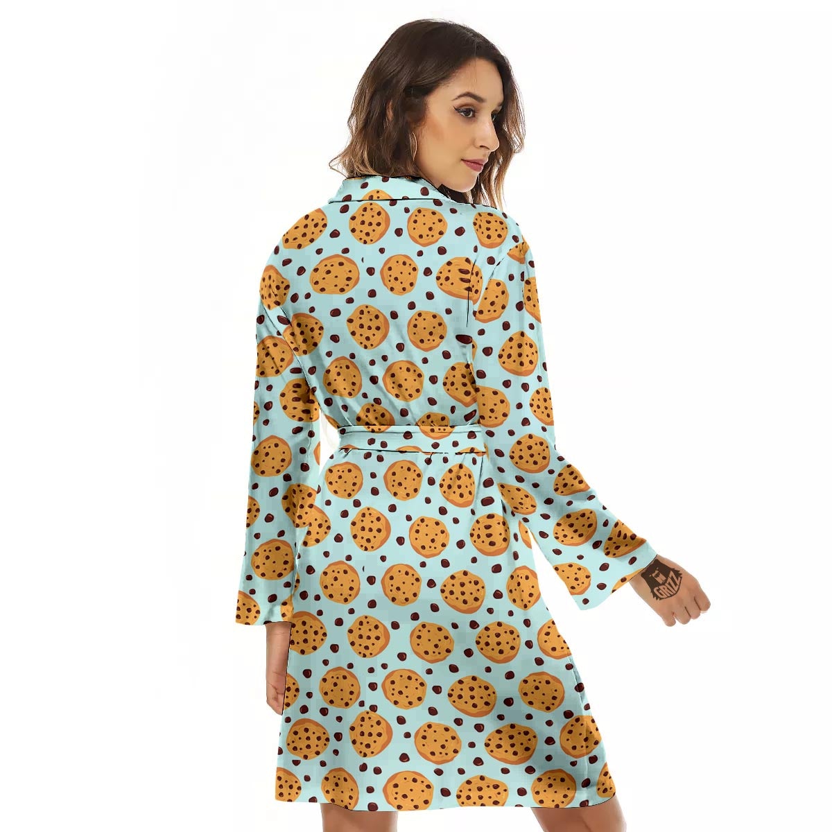 Cookie Sweet Print Pattern Women's Robe-grizzshop