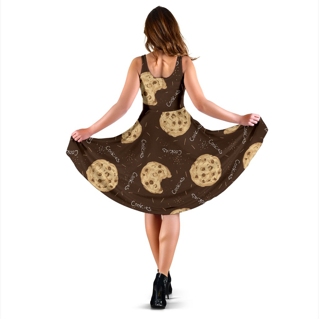 Cookie Pattern Print Dress-grizzshop