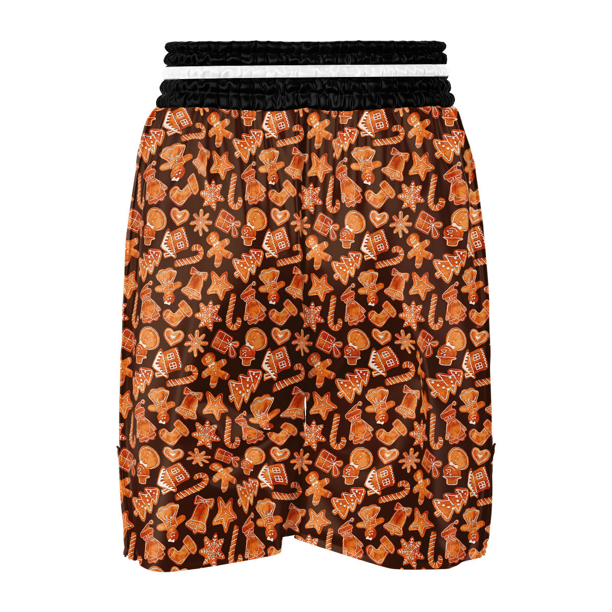 Cookies Gingerbread Print Pattern Boxing Shorts-grizzshop