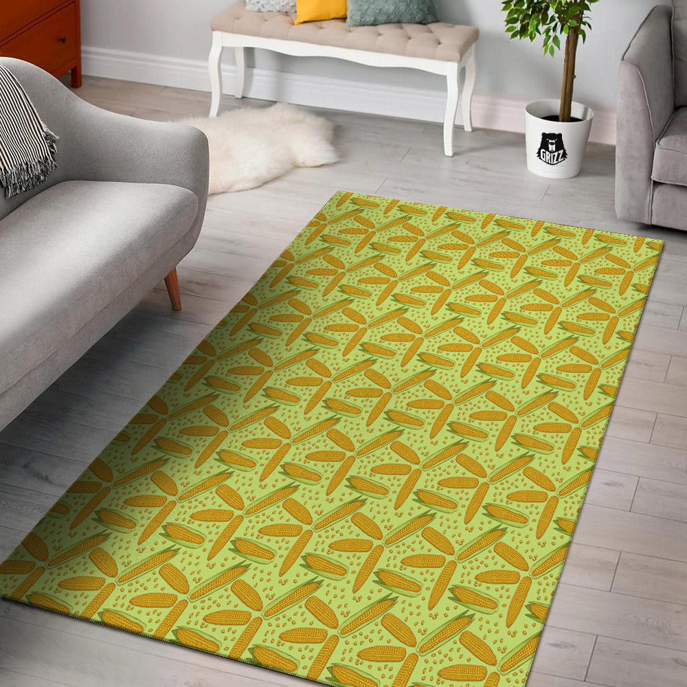Corn On Cob Print Pattern Floor Mat-grizzshop
