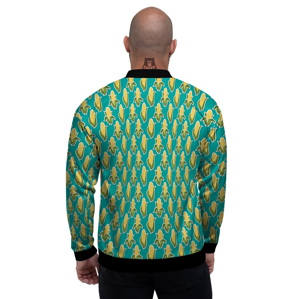 Corncob Print Pattern Men's Bomber Jacket-grizzshop