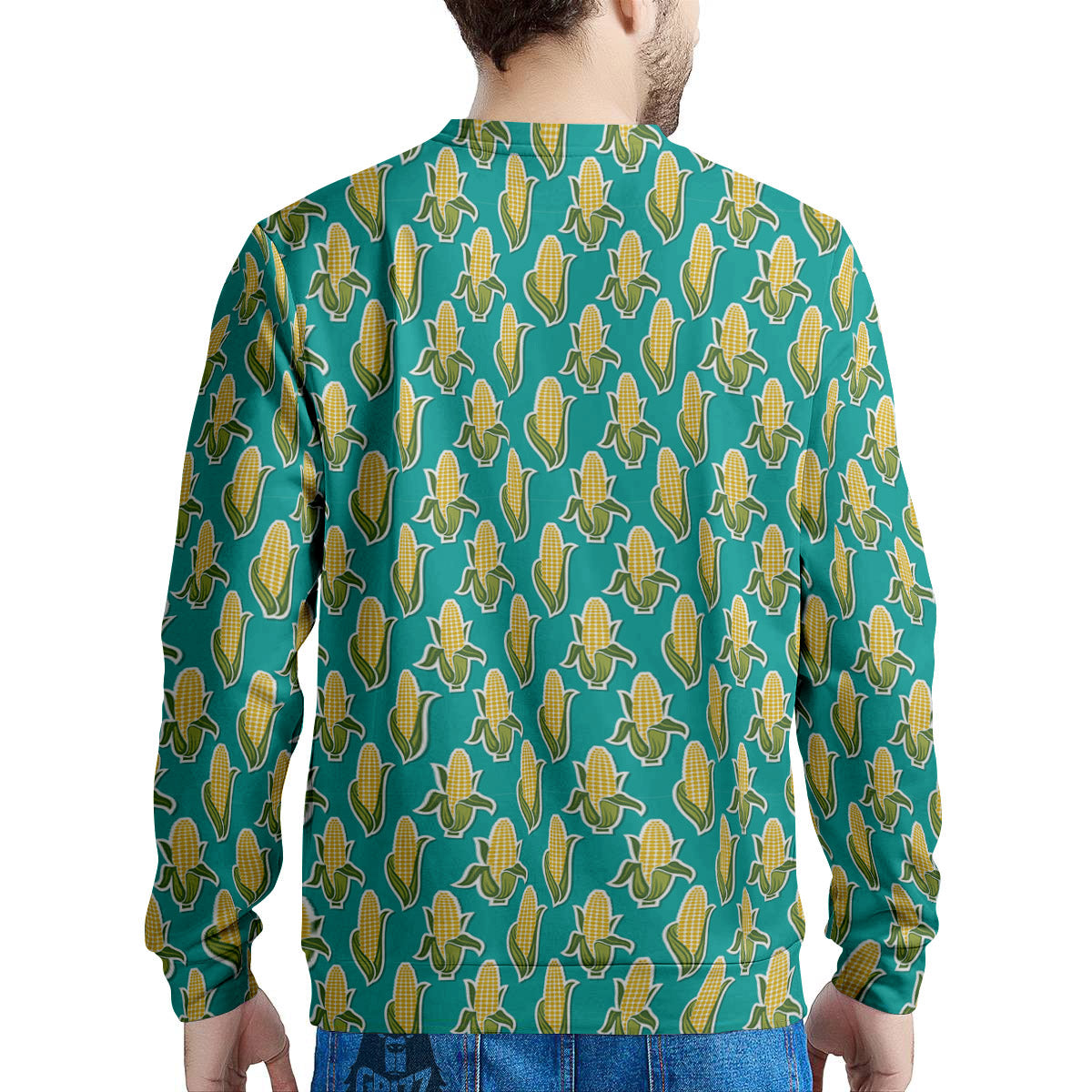 Corncob Print Pattern Men's Sweatshirt-grizzshop