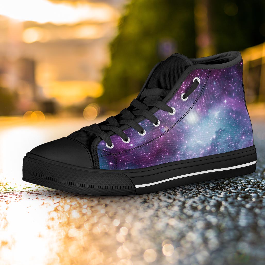 Cosmic Galaxy Space Women's High Top Shoes-grizzshop