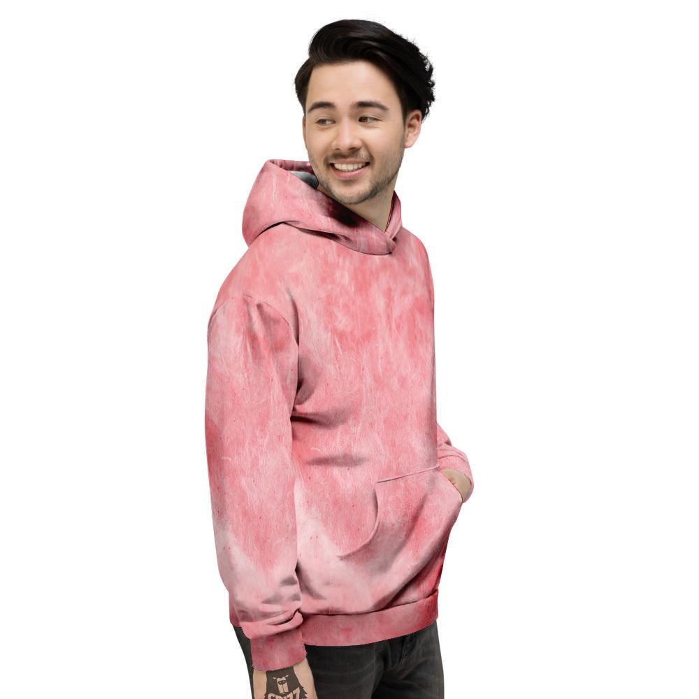 Cotton Candy Pink Print Men's Hoodie-grizzshop