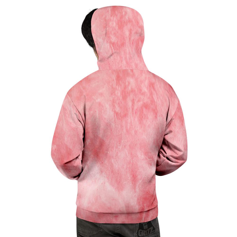 Cotton Candy Pink Print Men's Hoodie-grizzshop