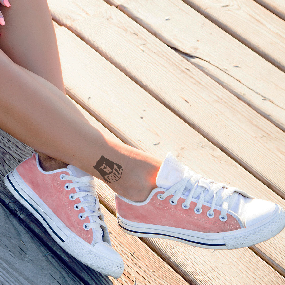 Cotton Candy Pink Print White Low Top Shoes-grizzshop
