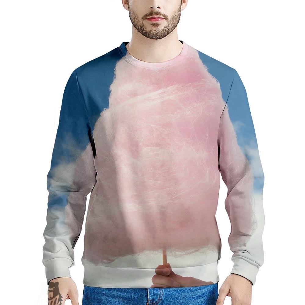 Cotton Candy Sweet Print Men's Sweatshirt-grizzshop