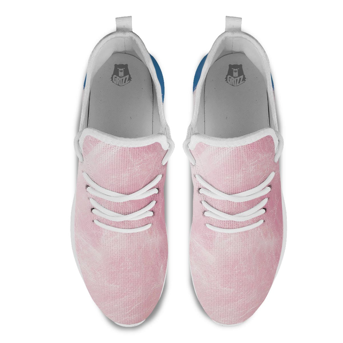 Cotton Candy Sweet Print White Athletic Shoes-grizzshop