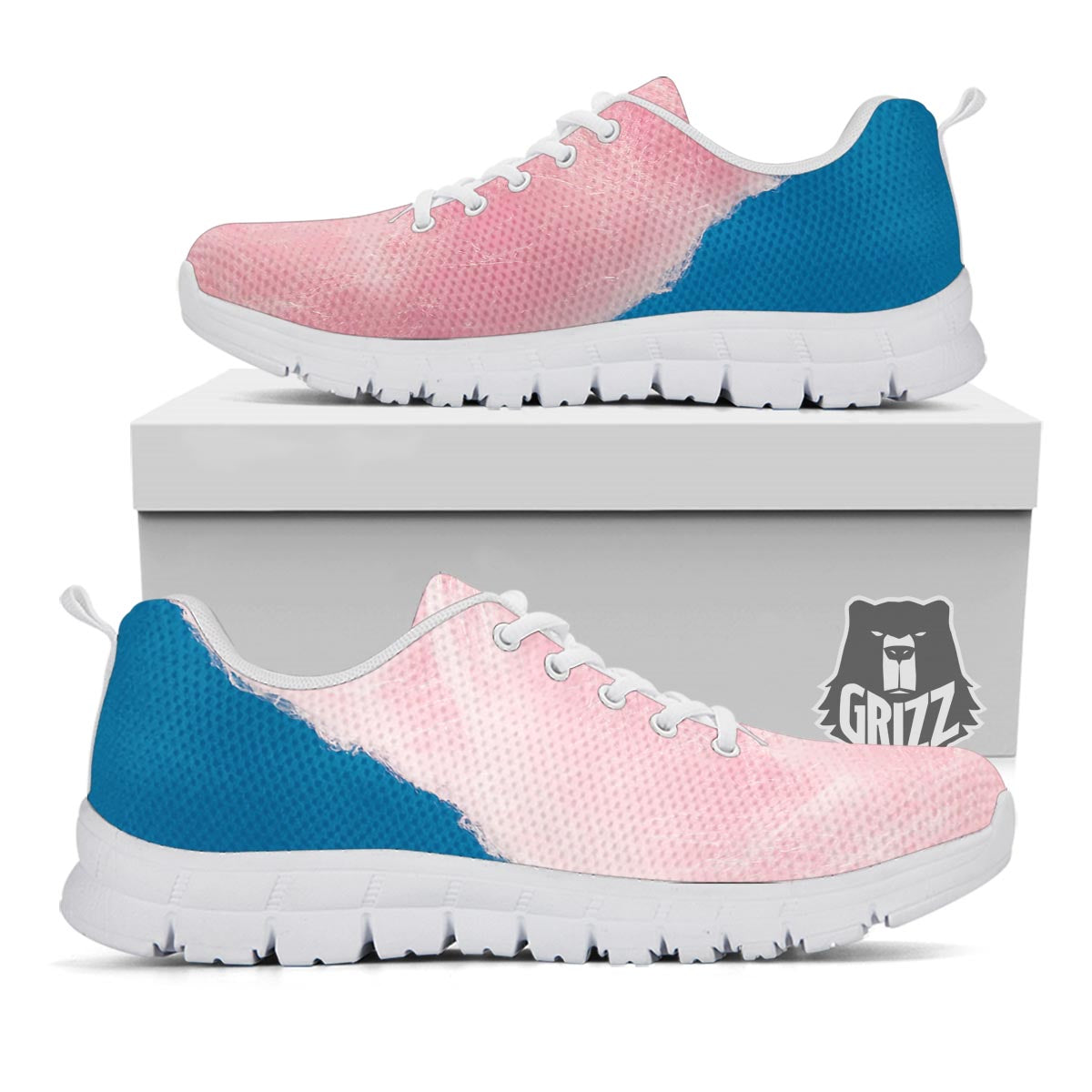 Cotton Candy Sweet Print White Sneaker-grizzshop