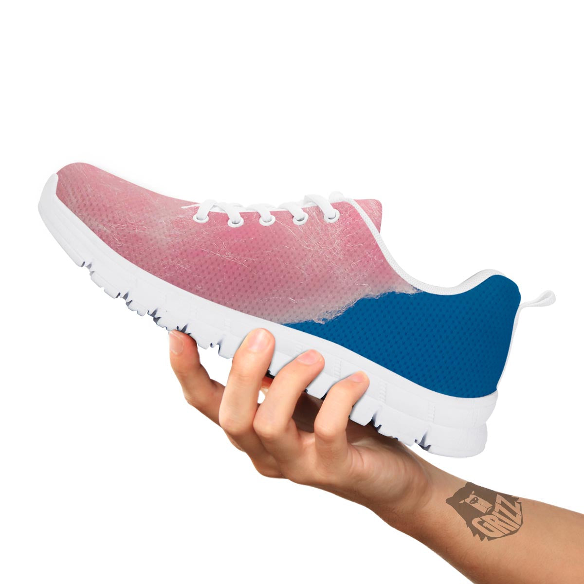 Cotton Candy Sweet Print White Sneaker-grizzshop