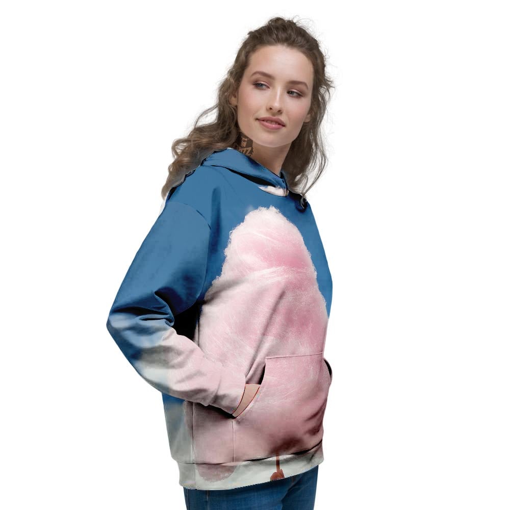 Cotton Candy Sweet Print Women's Hoodie-grizzshop
