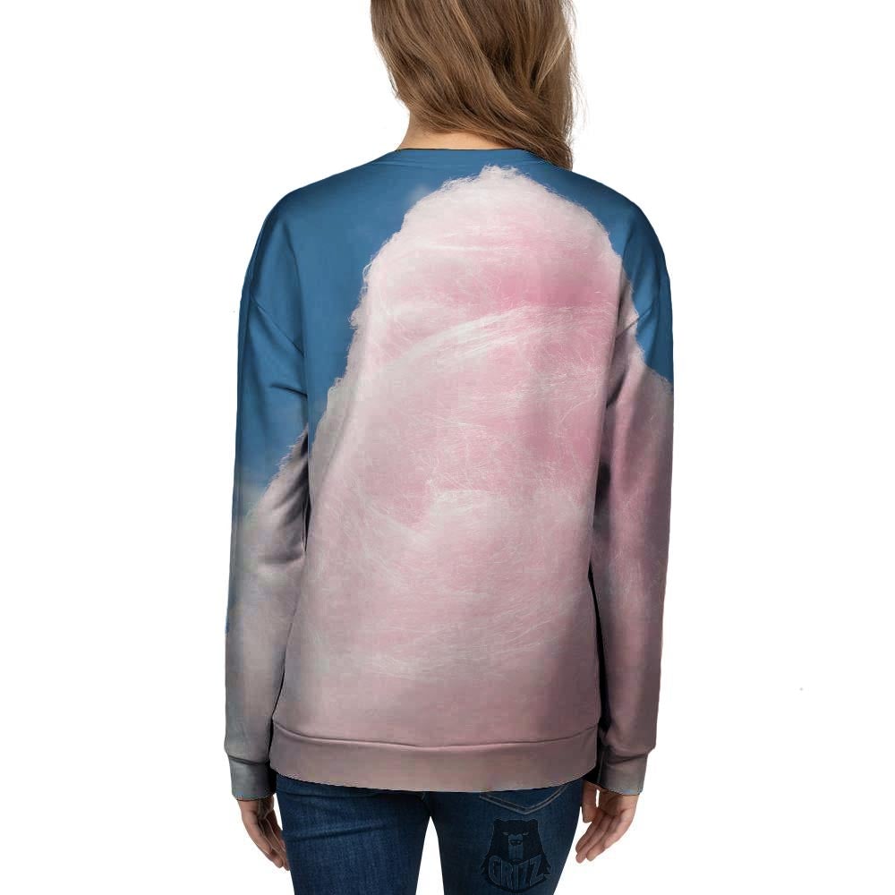 Cotton Candy Sweet Print Women's Sweatshirt-grizzshop