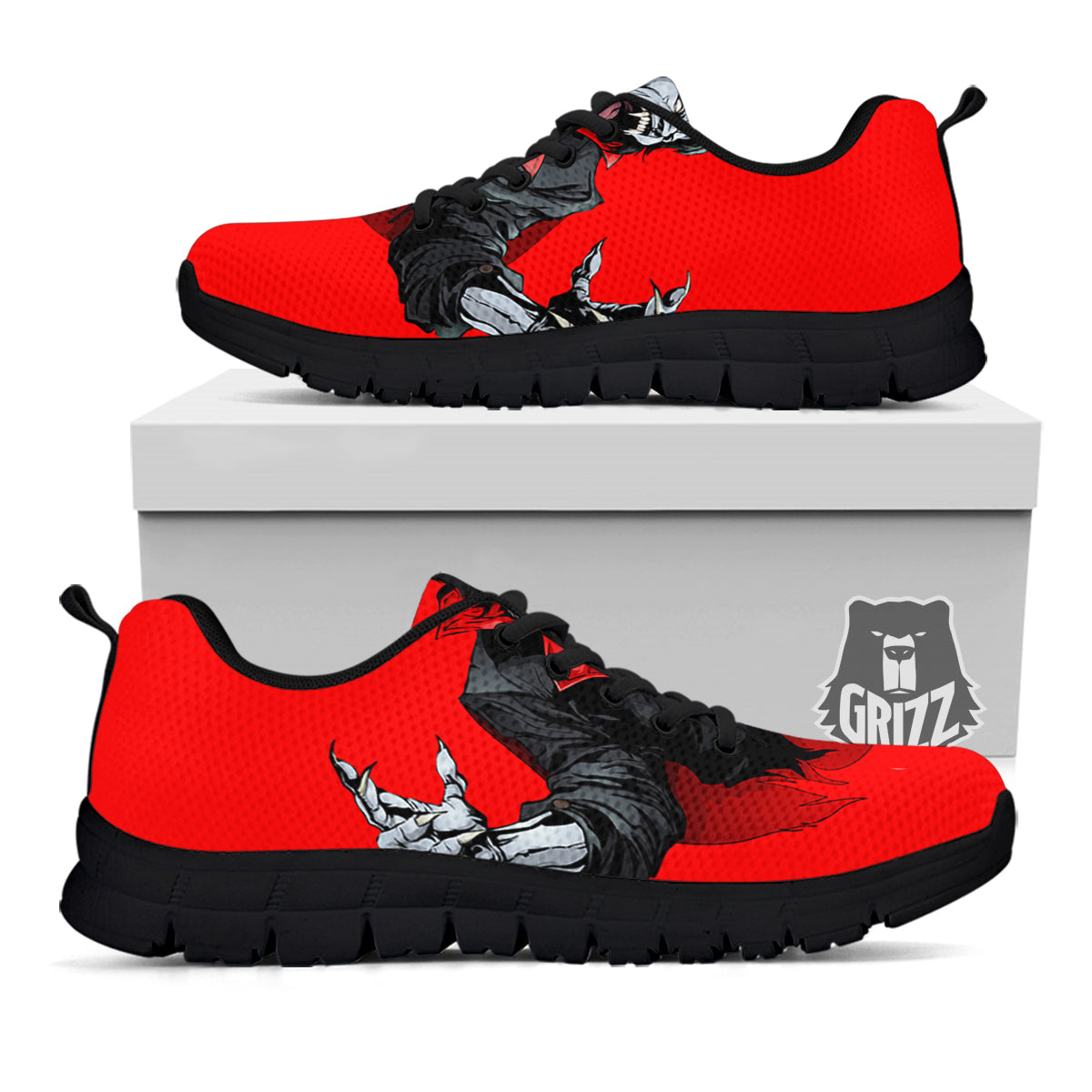 Count Dracula Print Black Sneaker-grizzshop