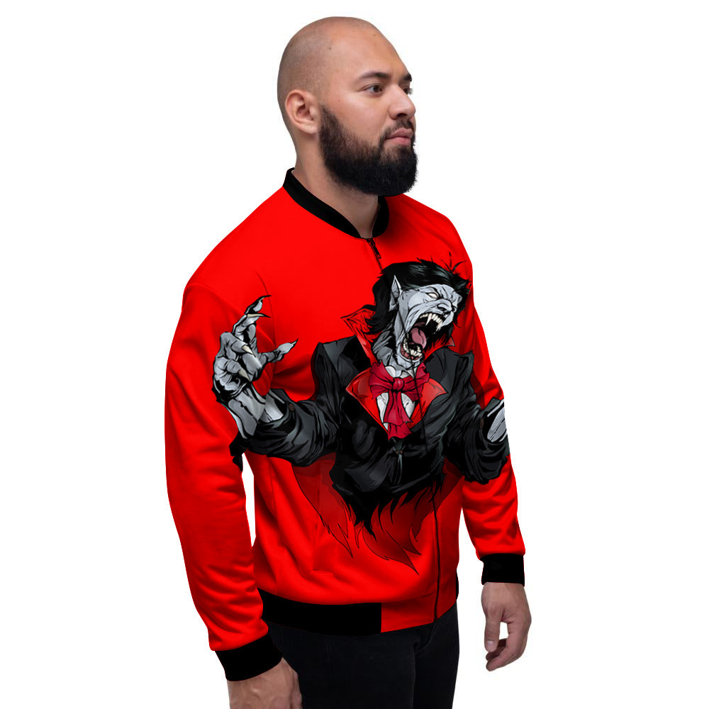 Count Dracula Print Men's Bomber Jacket-grizzshop