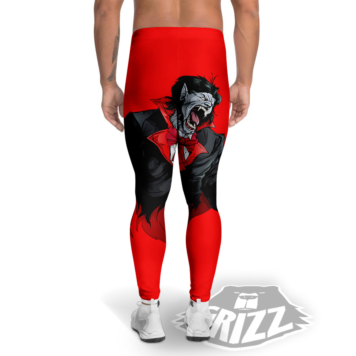 Count Dracula Print Men's Leggings-grizzshop