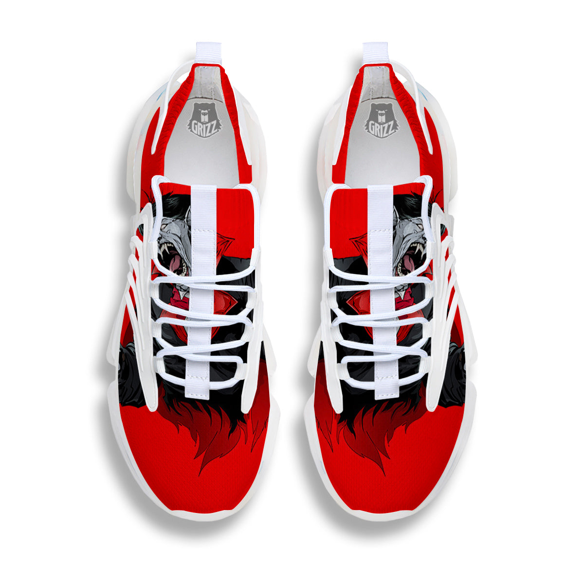 Count Dracula Print White Gym Shoes-grizzshop