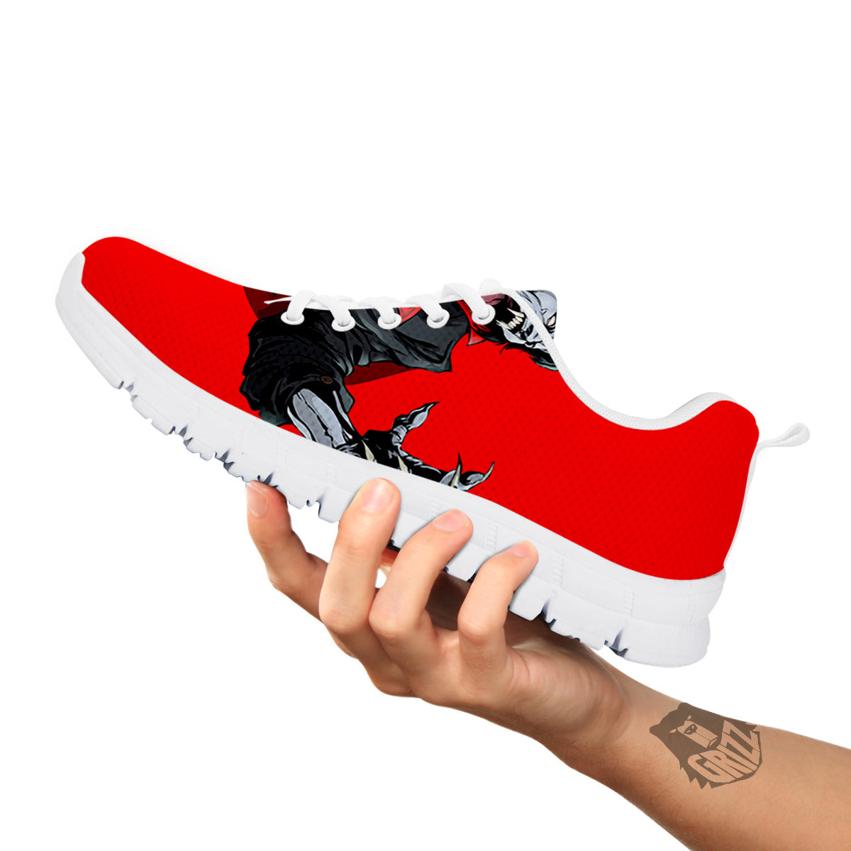 Count Dracula Print White Sneaker-grizzshop
