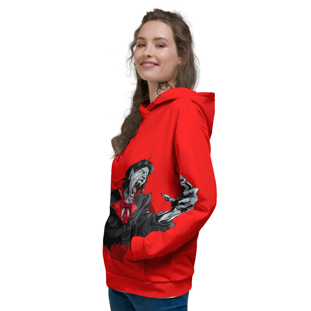 Count Dracula Print Women's Hoodie-grizzshop