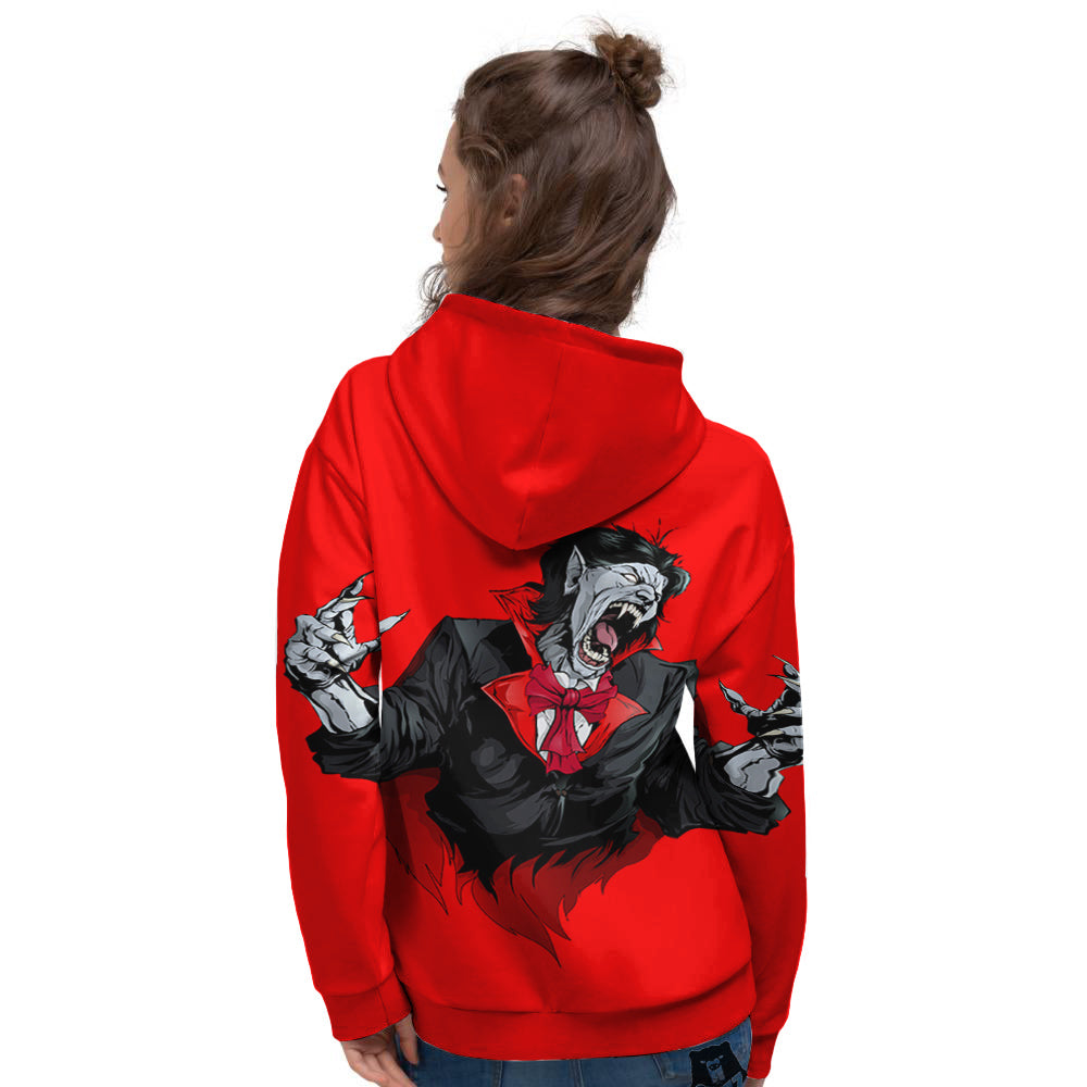 Count Dracula Print Women's Hoodie-grizzshop