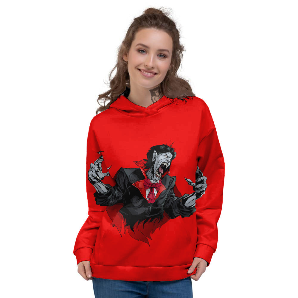 Count Dracula Print Women's Hoodie-grizzshop