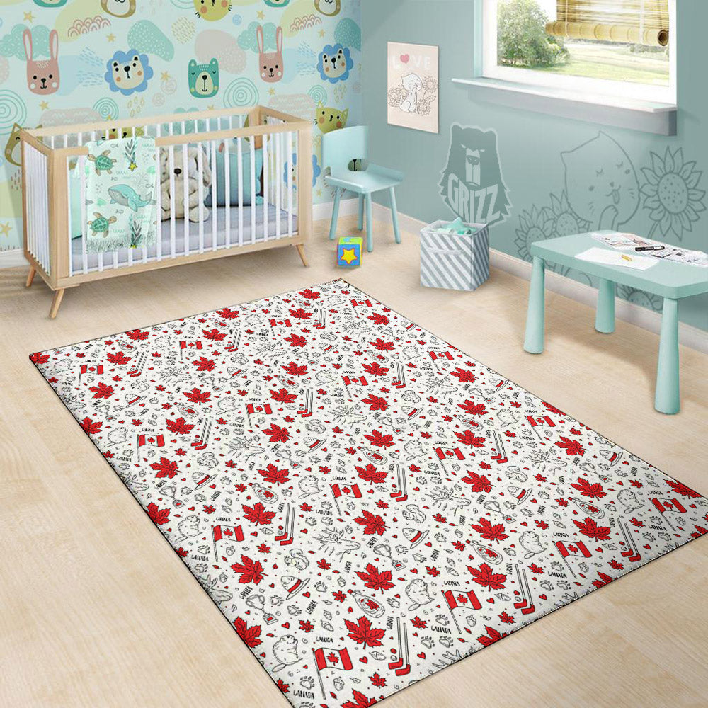 Country Canada Print Pattern Floor Mat-grizzshop
