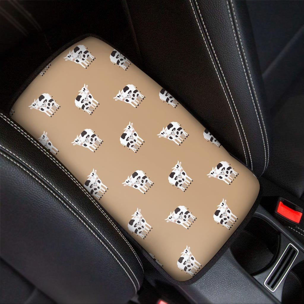 Cow Family Print Car Console Cover-grizzshop