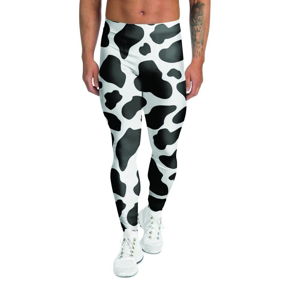 Cow Print Men's Leggings-grizzshop