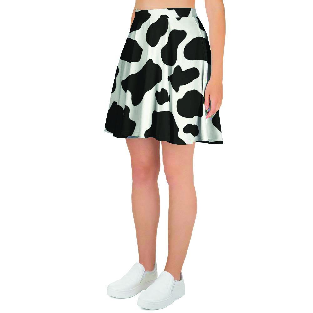 Cow Print Women's Skirt-grizzshop