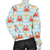 Crab Starfish Pattern Print Women's Sweatshirt-grizzshop
