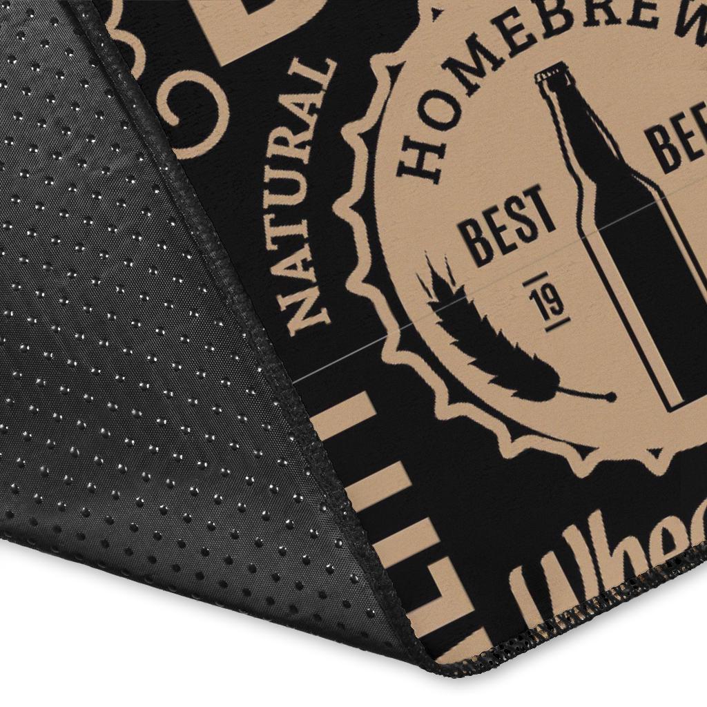 Craft Beer Print Pattern Floor Mat-grizzshop